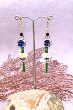 Boucles d'oreille originale de fabrication artisanale  Aniki bijoux
