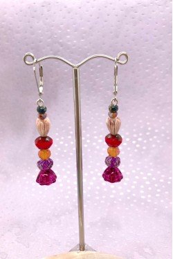 Boucles d'oreille originale de fabrication artisanale  Aniki bijoux