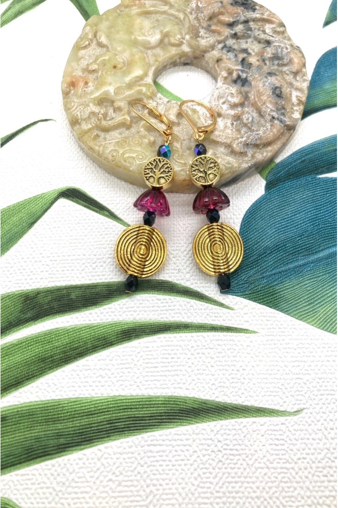 Boucles d'oreille originale de fabrication artisanale Aniki bijoux Boucles d'oreille originale de fabrication artisanale Aniki bijoux