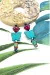 Boucles d'oreille originale de fabrication artisanale  Aniki bijoux