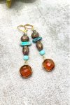 Boucles d'oreille originale de fabrication artisanale  Aniki bijoux