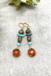 Boucles d'oreille originale de fabrication artisanale  Aniki bijoux