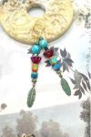 Boucles d'oreille originale de fabrication artisanale  Aniki bijoux