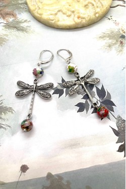 Boucles d'oreille originale de fabrication artisanale  Aniki bijoux