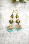 Boucles d'oreille originale de fabrication artisanale  Aniki bijoux