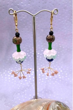 Boucles d'oreille originale de fabrication artisanale  Aniki bijoux