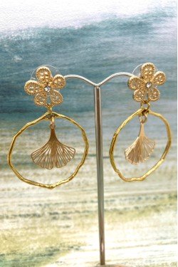 Boucles d'oreille originale de fabrication artisanale  Aniki bijoux