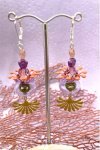 Boucles d'oreille originale de fabrication artisanale  Aniki bijoux