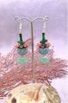 Boucles d'oreille originale de fabrication artisanale  Aniki bijoux