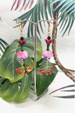 Boucles d'oreille originale de fabrication artisanale  Aniki bijoux