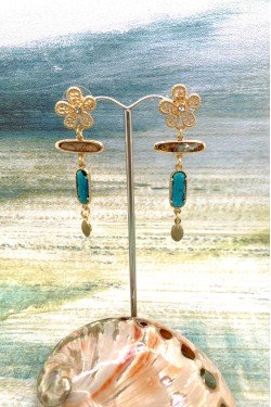 Boucles d'oreille originale de fabrication artisanale  Aniki bijoux
