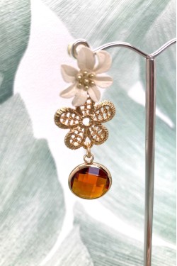 Boucles d'oreille originale de fabrication artisanale  Aniki bijoux
