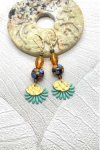 Boucles d'oreille originale de fabrication artisanale  Aniki bijoux