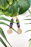 Boucles d'oreille originale de fabrication artisanale  Aniki bijoux