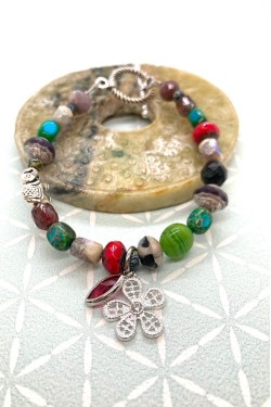 Bracelet aux couleurs lumineuses création Aniki Bijoux