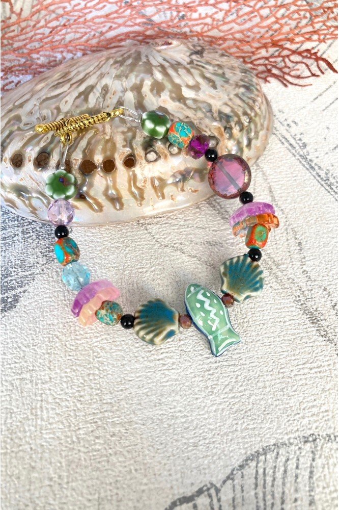 Bracelet aux couleurs lumineuses création Aniki Bijoux Bracelet aux couleurs lumineuses création Aniki Bijoux