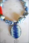 Collier Chinoiserie Ikat