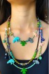 Collier court de fabrication artisanale par la créatrice  Aniki Bijoux