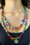 Collier court de fabrication artisanale par la créatrice  Aniki Bijoux