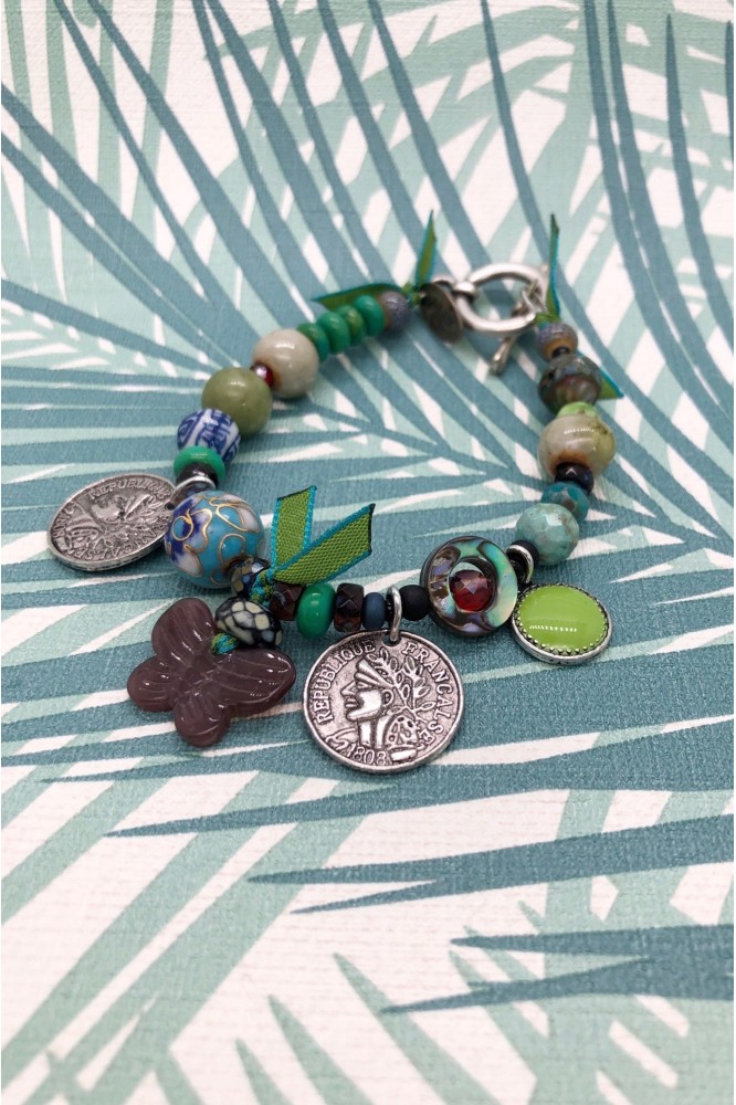 bracelet chinoiserie Papillon bracelet chinoiserie Papillon