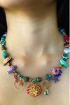 Collier court de fabrication artisanale par la créatrice  Aniki Bijoux