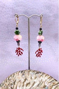 Boucles d'oreille originale de fabrication artisanale  Aniki bijoux