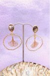 Boucles d'oreille originale de fabrication artisanale  Aniki bijoux