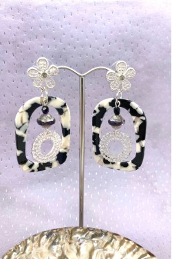 Boucles d'oreille originale de fabrication artisanale  Aniki bijoux