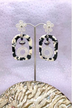 Boucles d'oreille originale de fabrication artisanale  Aniki bijoux