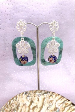Boucles d'oreille originale de fabrication artisanale  Aniki bijoux