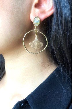 Boucles d'oreille originale de fabrication artisanale  Aniki bijoux