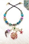Collier court de fabrication artisanale par la créatrice  Aniki Bijoux