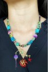 Collier court de fabrication artisanale par la créatrice  Aniki Bijoux