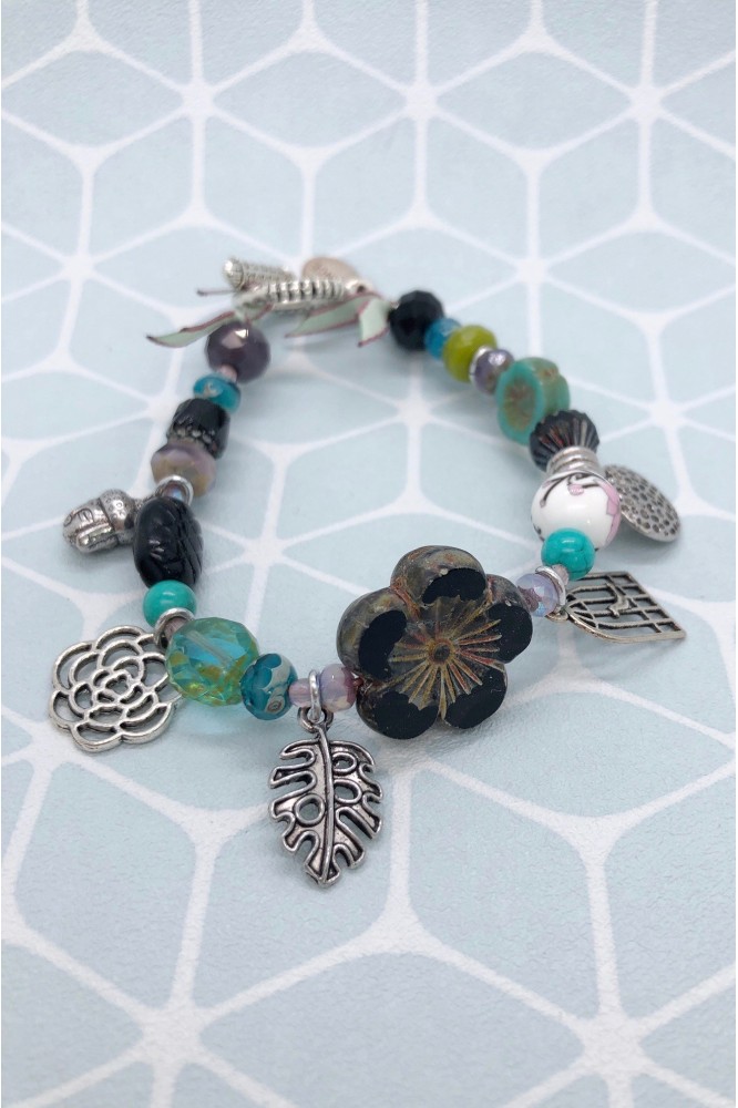 bracelet agata black flower 1 bracelet agata black flower 1