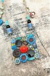 Collier assemblé avec de belles perles tchèque et chinoises création Aniki Bijoux