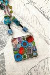 Collier assemblé avec de belles perles tchèque et chinoises création Aniki Bijoux