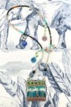 Collier assemblé avec de belles perles tchèque et chinoises création Aniki Bijoux