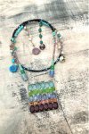 Collier assemblé avec de belles perles tchèque et chinoises création Aniki Bijoux