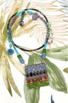 Collier assemblé avec de belles perles tchèque et chinoises création Aniki Bijoux
