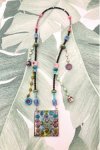 Collier assemblé avec de belles perles tchèque et chinoises création Aniki Bijoux