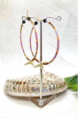Boucles d'oreille originale de fabrication artisanale  Aniki bijoux