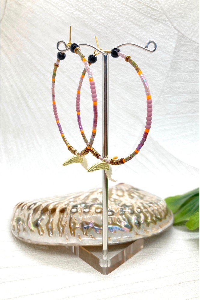 Boucles d'oreille originale de fabrication artisanale Aniki bijoux Boucles d'oreille originale de fabrication artisanale Aniki bijoux