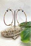 Boucles d'oreille originale de fabrication artisanale  Aniki bijoux