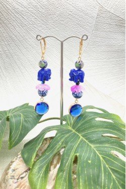 Boucles d'oreille originale de fabrication artisanale  Aniki bijoux