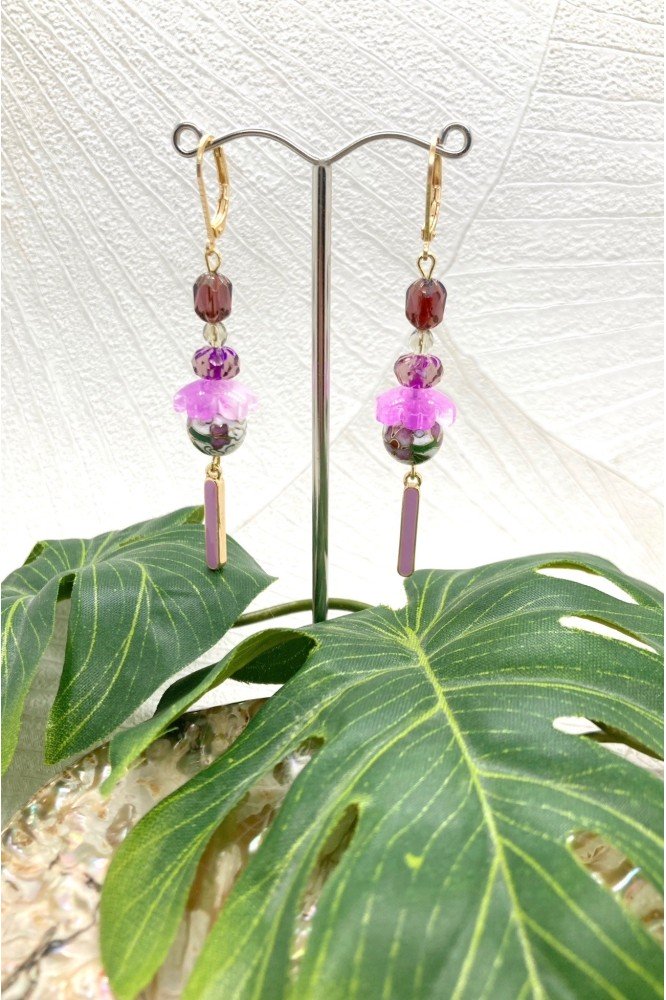 Boucles d'oreille originale de fabrication artisanale Aniki bijoux Boucles d'oreille originale de fabrication artisanale Aniki bijoux