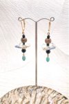 Boucles d'oreille originale de fabrication artisanale  Aniki bijoux
