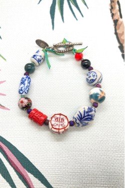 Bracelet aux couleurs lumineuses création Aniki Bijoux
