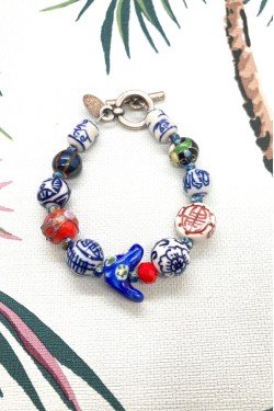 Bracelet aux couleurs lumineuses création Aniki Bijoux