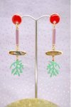 Boucles d'oreille originale de fabrication artisanale  Aniki bijoux
