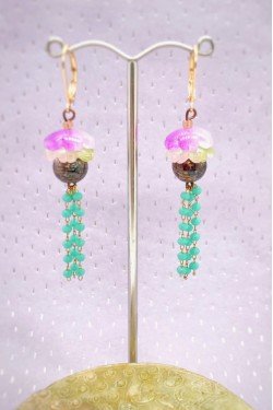 Boucles d'oreille originale de fabrication artisanale  Aniki bijoux